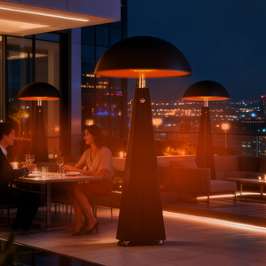 Chauffage au <span class=keywords><strong>gaz</strong></span> portable d'<span class=keywords><strong>extérieur</strong></span> 1000KW à flamme, <span class=keywords><strong>lampe</strong></span> de sol mobile au GPL pour usine, vente chaude - Product Image 2