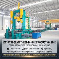 Ligne de soudage KASRY H Beam 3-en-1 : Machine d'assemblage, de soudage et de redressage pour la fabrication de structures en acier et la production de poutres