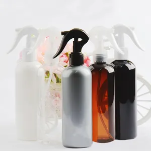 Groothandel 300Ml Hdpe Zwarte Lege Trigger Continue Spray Fles Cleaner Fijne Nevel Plastic Spray Fles