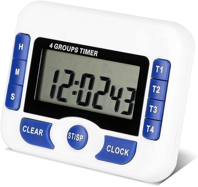 Timer 4 canali timer audio digitale timer scale multifunzione