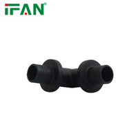 Pabrik Fitting Pipa IFAN PPSU PEX Fitting Aksial 16-32mm Warna Hitam Tee Elbow Socket Plastik Fitting PPSU