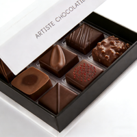 Boîtes de présentation en carton magnétique recyclé imperméables avec logo personnalisé pour chocolat et bonbons - Écologiques, réutilisables, taille personnalisée