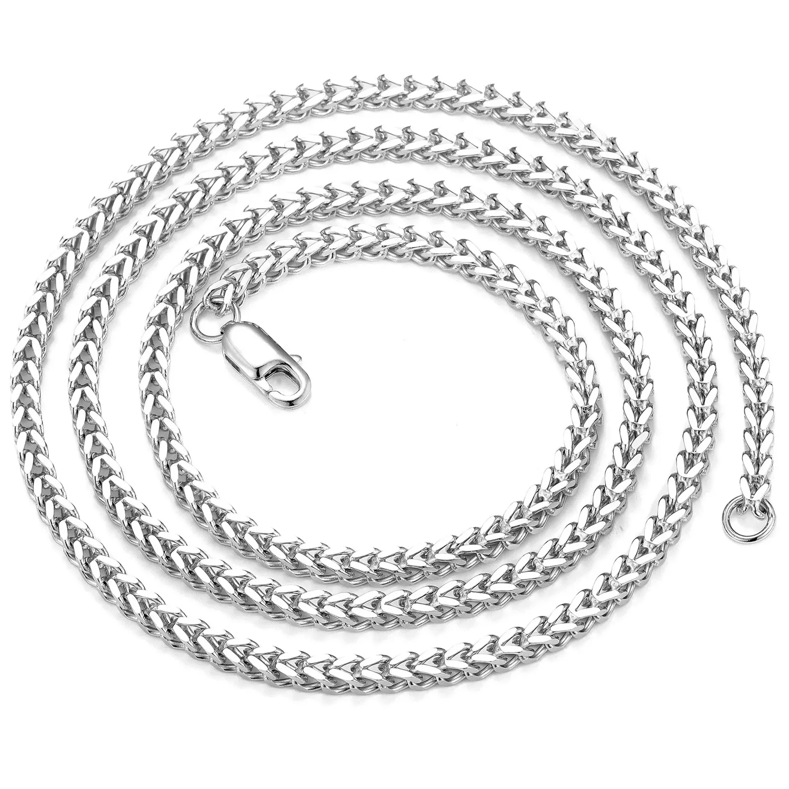 Модные индивидуальные винтажные серебряные 925 ювелирные изделия мужские цепи кубическое мужское ожерелье из стерлингового серебра
