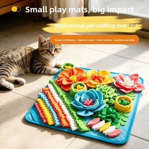 Nuovo Tappetino Olfattivo in Pile Polare per Animali Domestici, Tappetino Puzzle per Alimentazione Lenta, Giocattolo per Addestramento Olfattivo per <span class=keywords><strong>Cani</strong></span> e Gatti - Ingrosso - Product Image 2