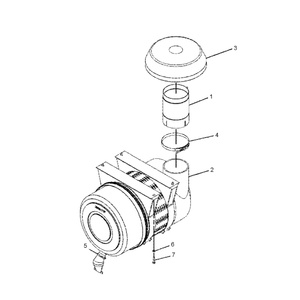 JISION 245-3815 2453815 Groupe de filtre à air pour excavatrice 966H 972H |   Outil de réparation de machines de construction |   Haute qualité et durable - Product Image 1