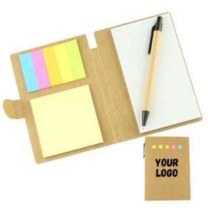 Lot de blocs-notes fonctionnels en forme de forme, avec porte-stylo, couverture en papier kraft économique pour mémos – Vente en gros fabricant - Product Image 1