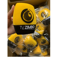 Microphone radio libyen avec pare-brise en mousse et logo personnalisé, éponge pour microphone, pare-brise imprimé