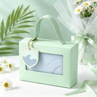 Boîte à dragées personnalisable style INS, en forme de valise, en papier écologique, imprimée UV offset, élégante pour mariage et anniversaire