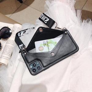 Custodie per Telefono con Portamonete e Cordino per <span class=keywords><strong>iPhone</strong></span> <span class=keywords><strong>13</strong></span> <span class=keywords><strong>Pro</strong></span> Max, Cover Posteriore con Portacarte a Zampa di Gatto per <span class=keywords><strong>iPhone</strong></span> 6 7 8 Plus X XR XS MAX - Product Image 2