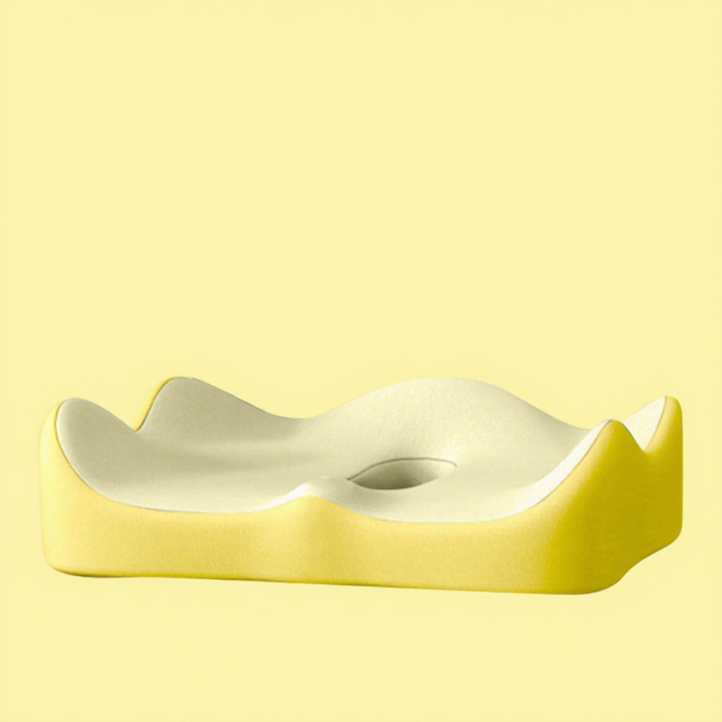 Coussin creux - Jaune clair