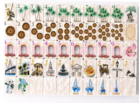 Ensemble de Mahjong Américain de Luxe en Acrylique avec Coquillages de Perle Charleston, 160 Tuiles, Jeu de Société pour Famille et Fêtes, Cadeau, Fabriqué au Jiangsu