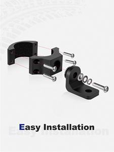 Soporte de barra de luz y látigo UTV de aluminio resistente con ajuste de 360 °. Esta abrazadera de montaje se adapta a Polaris RZR, <span class=keywords><strong>Can</strong></span> <span class=keywords><strong>Am</strong></span>, Jeep - Product Image 5