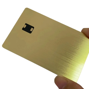 Nuevo producto Combi sin contacto Interfaz dual Prepago Emv Chip Pago Tarjeta de crédito de metal en blanco - Product Image 3