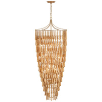 Haut de gamme de luxe haut lustre en cascade postmoderne américain créatif escaliers décoratifs Restaurant éclairages en forme de larme en bois