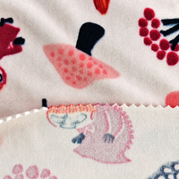 Tissu tricoté en velours imprimé à motif animalier 95% polyester, élastique, directement de l'usine Keqiao pour vêtements, robes et textiles de maison