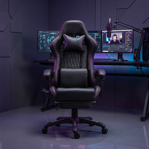 Chaise de jeu ergonomique avec haut-parleurs Bluetooth et massage à 7 points, chaise d'ordinateur réglable Silla <span class=keywords><strong>Gamer</strong></span> <span class=keywords><strong>pour</strong></span> la maison et le bureau - Product Image 2