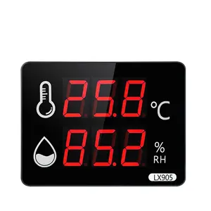 LED Higrômetro Digital Display Temperatura e higrômetro pode definir alarmes limite superior e inferior OEM ODM Pc Guangzhou USB 5V 0.1