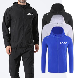 <span class=keywords><strong>Veste</strong></span> coupe-vent unisexe imperméable et décontractée à capuche pour <span class=keywords><strong>homme</strong></span>, en toile, coupe slim, à manches longues, style sportswear, élastique, sans doublure extérieure - Product Image 1