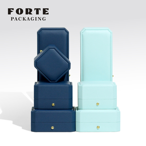 FORTE - Caja de Joyería Octogonal de Cuero Personalizable con Logotipo, Empaque de Lujo para Guardar Pulseras, Collares y Anillos - Product Image 6