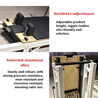 Reformer de Pilates pliable de qualité supérieure avec base compacte et support stable, lit de reformer compact pour les cours en studio boutique