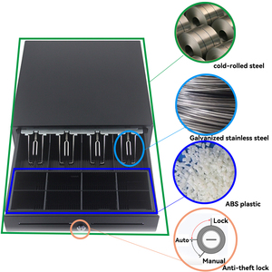 Shenzhen Usine directe métal amovible Cash & Coin Plateau Meilleur prix Comptoirs de caisse Produit - Product Image 6