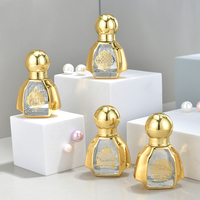 Vente en gros de flacons en verre dorés de 10 ml pour parfums, huiles essentielles, flacons en verre à bille vides