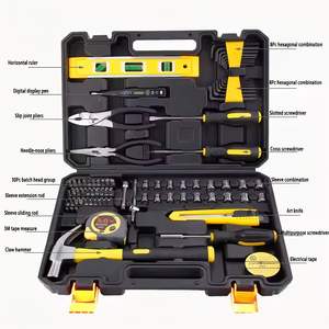 Kit d'outils professionnel avec clé à douille, tournevis, pinces, marteau, ruban à mesurer <span class=keywords><strong>pour</strong></span> la réparation à domicile et l'entretien automobile - Product Image 3