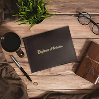 JYL Vente à Chaud A4 Titulaire du Certificat de Diplôme Couverture de Graduation avec Logo Gaufré Papier Matériel