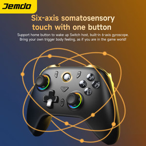 Jemdo Xuanwu <span class=keywords><strong>Controller</strong></span> di gioco Wireless per interruttore <span class=keywords><strong>PC</strong></span> <span class=keywords><strong>Android</strong></span> IOS doppia sala joystick RGB luce Macro pulsanti - Product Image 5