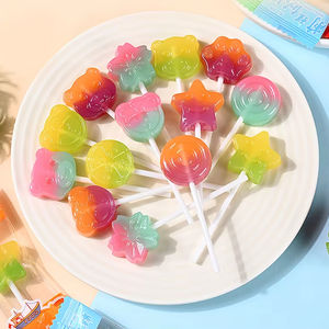 Paletas de Caramelo de <span class=keywords><strong>Dos</strong></span> Colores al por Mayor, Dulces Duros con Sabor a Frutas en Formas Lindas, Deliciosos y Divertidos Dulces en Bolsa - Product Image 1