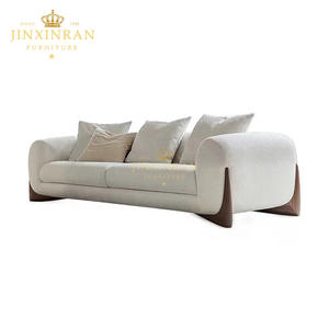 न्यूनतम शैली आधुनिक सरल लक्जरी छोटे सोफे रहने वाले कमरे सोफे कश्मीरी सफेद सोफा - Product Image 3