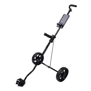 MATRIX T019 Factory Wholesale Very Popular Manual <b>Foldable</b> Iron Frame Golf Push <b>Cart</b> New Black Lightweight 2 Wheels - Product Image 2