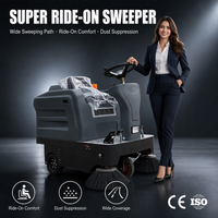 Balayeuse de voirie autoportée Easy Care avec coque rotomoulée et brosse réglable pour parcs d'activités et hubs logistiques