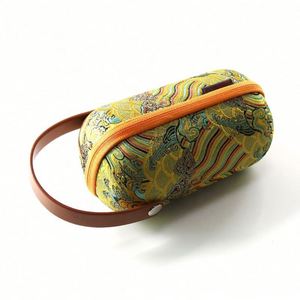 Custom <b>EVA</b> Carry Bag for Tea Cup and Chinese Kongfu Teapot for Travel Picnic Gift Bag with Handle Storage Case - Product Image 3