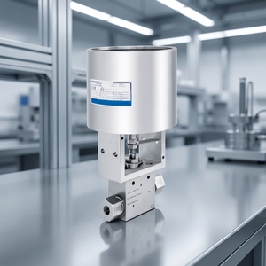Vanne à aiguille pneumatique à commande automatique haute vitesse pour systèmes industriels et fluides (huile, <span class=keywords><strong>eau</strong></span>, gaz) - Product Image 5