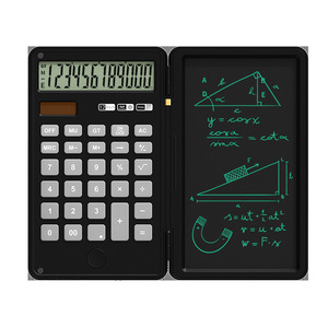 Custom OEM ODM 12 Digit Solar <strong>Calculator</strong> <strong>with</strong> LCD Writing Tablet Folding Dual Power <strong>Calculator</strong> for Office School Bulk Wholesale - Product Image 5