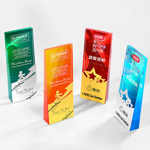 Placa de medalla de trofeo de cristal personalizada para empleados sobresalientes Campeones de competencia Empresa Jubilados Compañía de seguros - Product Image 4