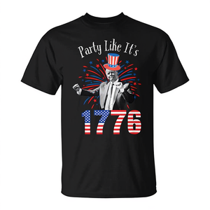 Camiseta con diseño patriótico del Día de la Independencia de 1776, color negro, para hombre, diseño patriótico del 4 de julio - Product Image 3