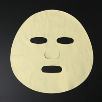 Masque facial écologique en microfibre verte 35g en tissu non tissé
