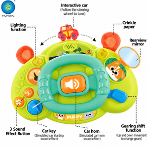 <span class=keywords><strong>Juguete</strong></span> de <span class=keywords><strong>Volante</strong></span> para Bebés, <span class=keywords><strong>Juguete</strong></span> Interactivo de Aprendizaje STEM, <span class=keywords><strong>Juguete</strong></span> de Simulación de Conducción con Luces y Sonidos, <span class=keywords><strong>Juguete</strong></span> Portátil para Cochecito y Asiento de Auto para Niños Pequeños - Product Image 2