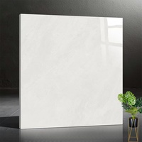Carrelage en porcelaine durable 800x800mm, imitation pierre, texture brillante, émaillé, antidérapant, antibactérien, design moderne pour villa