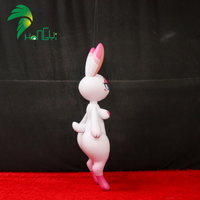 Jouet gonflable personnalisé Hongyi, jouet de piscine qui couine, lapin blanc de 2,5 m