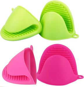 Kitchen <b>Baking</b> Tool Heat Resistant Silicone Microwave <b>Oven</b> Mitts Thickened <b>Mini</b> <b>Oven</b> Gloves - Product Image 1