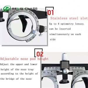 กรอบแว่นตาไทเทเนียมปรับได้ รุ่น WZ-YG003 พร้อมเลนส์ไทเทเนียมสำหรับทดสอบสายตา อุปกรณ์ตรวจวัดสายตา - Product Image 3