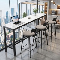 Table de bar extérieure en bois pour jardin, cour, salle à manger, restaurant, balcon, cuisine, haute résistance à l'eau, grande quantité