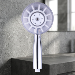 Soffione Doccia LED Galileo dal Design Moderno con Struttura in ABS e Acciaio Inossidabile e Montaggio a Sospensione - Product Image 2