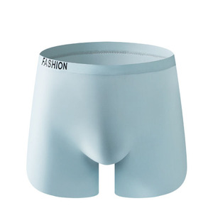 Wholesale Summer Ice Silk Mid Rise Seamless <strong>Men</strong> Arrow Pants Thin Cool Breathable <strong>4XL</strong> Adult <strong>Boxers</strong> - Product Image 1