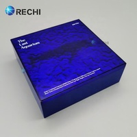 RECHI Illuminé Acrylique Disque Vinyle Emballage Présentoir Organisateur Cas Avec Led pour Album De Luxe CD Acrylique Tiroir Boîte Cadeau