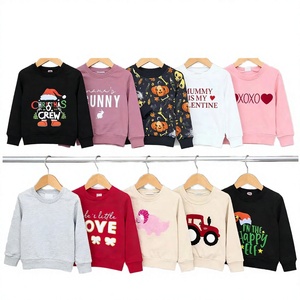 Children's Girls & Boys <b>Patchwork</b> Long Sleeve O-Neck Casual Embroidered <b>Tops</b> ODM Leftover Clearance - Product Image 3