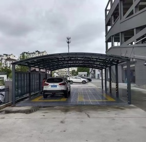 <span class=keywords><strong>Garage</strong></span> moderne de luxe en alliage d'aluminium avec toit arqué durable et imperméable, protection UV toutes saisons, abri de voiture extérieur - Product Image 6